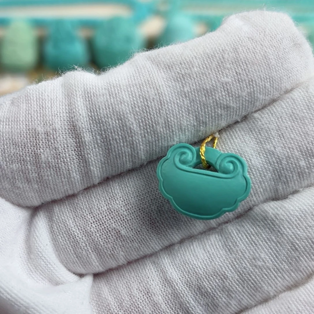 未镶嵌绿松石小福锁