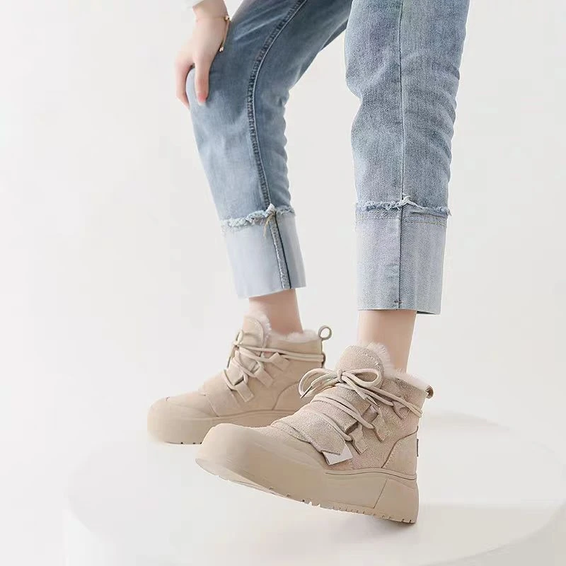 2025新款保暖加绒加棉面包鞋