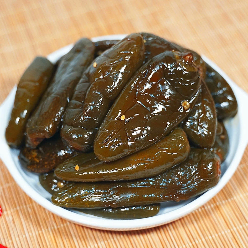 正宗油焖港椒即食咸菜油泡腌制辣椒开胃泡菜下饭酱菜酱油