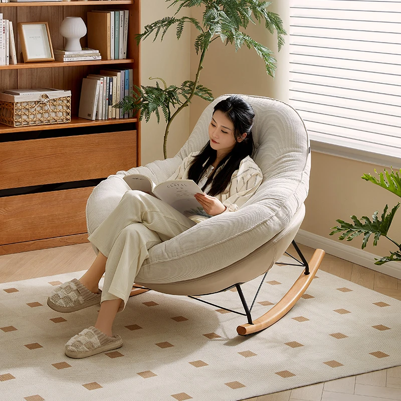 （团购）全友家居摇摇椅原木风客厅家用必备可拆洗可118025