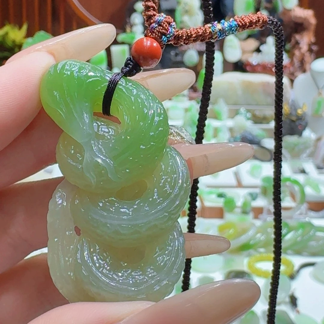 和田玉翠青蛇未镶嵌