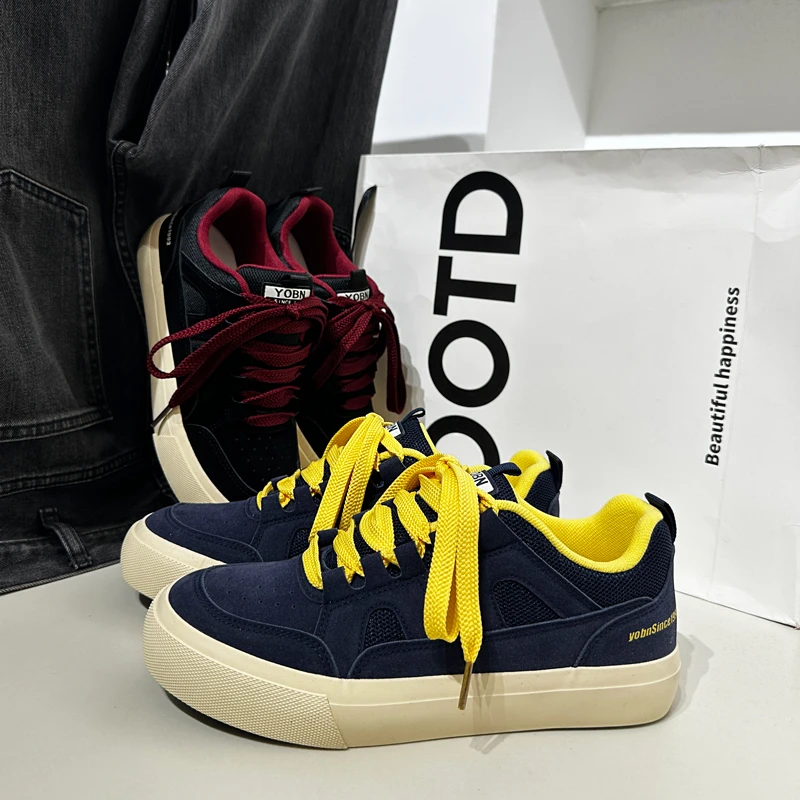 2025新款爆款休闲鞋男生增高厚底板鞋男款韩版潮流百搭网红潮鞋子