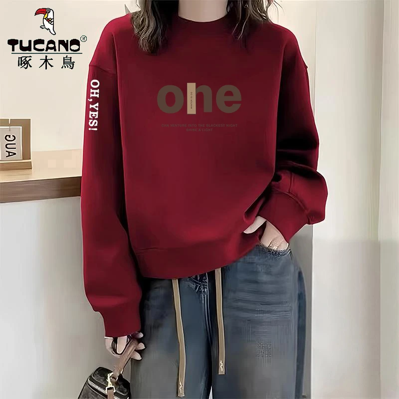 啄木鸟纯棉上衣女装春秋款简约通勤百搭时尚休闲外穿潮牌时髦上衣