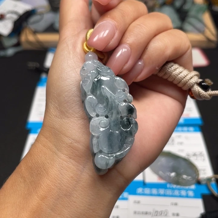 颈饰未镶嵌翡翠天然A货缅甸翡翠