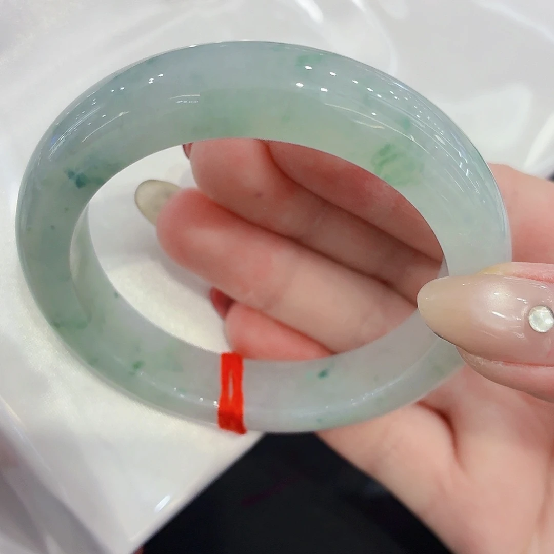 翡翠未镶嵌手镯翡翠56-57圈口