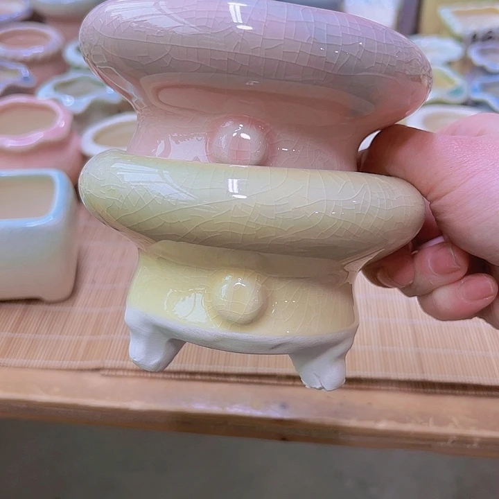 红陶陶瓷花盆当场满12包邮