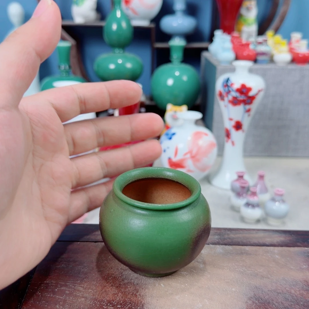 陶瓷手工小花器摆件