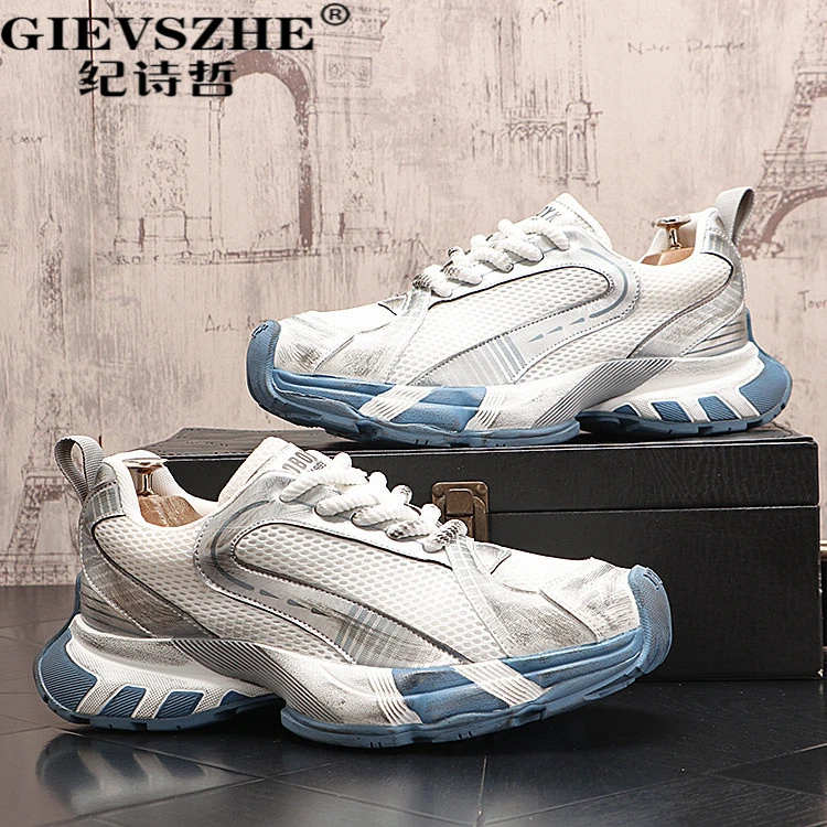 纪诗哲潮流轻奢户外旅游鞋男夏季休闲运动鞋时夏季男款韩版德训