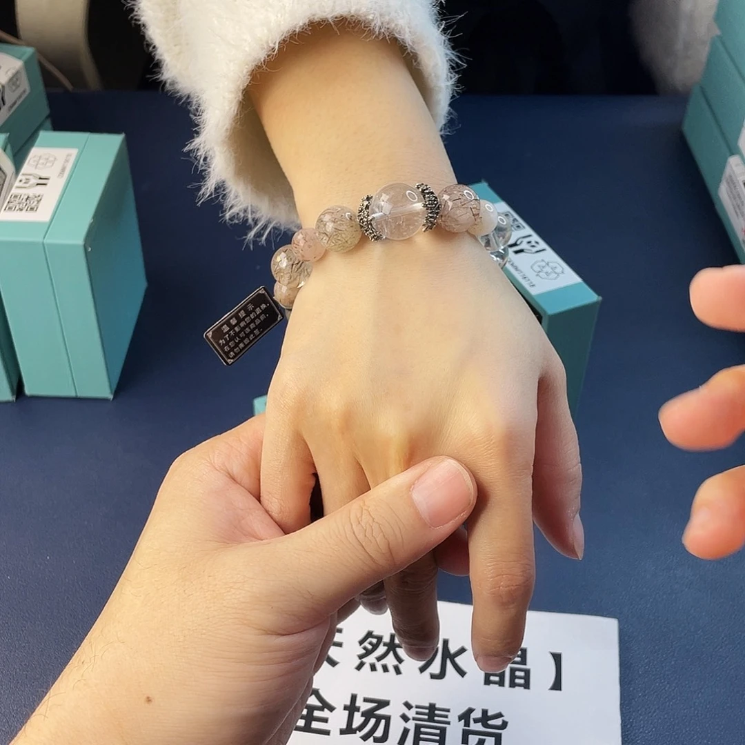 手链水晶银S925镶嵌