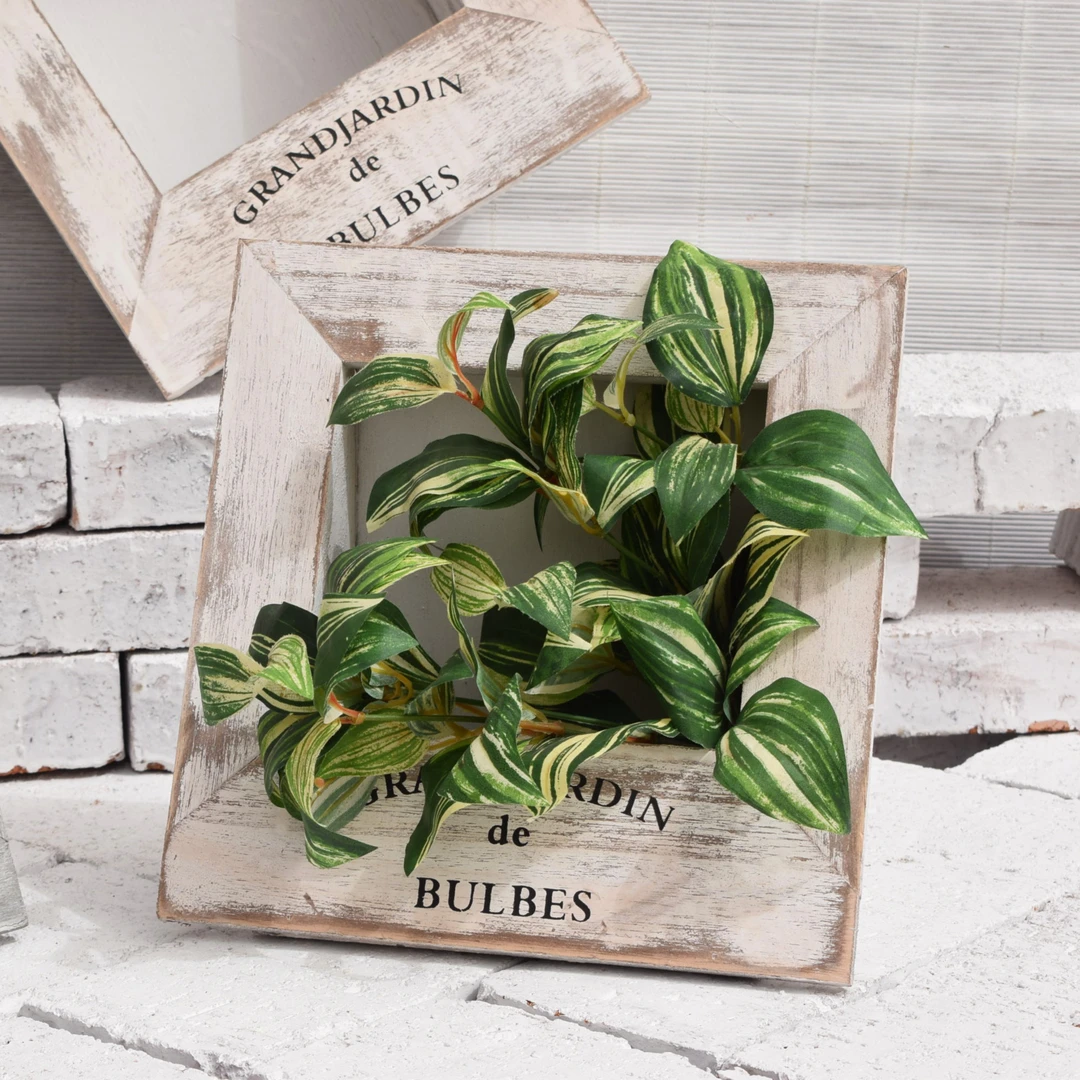 木制相框花盆田园风纯手工木头花盆装饰绿植盆栽室内装饰摄影摆件