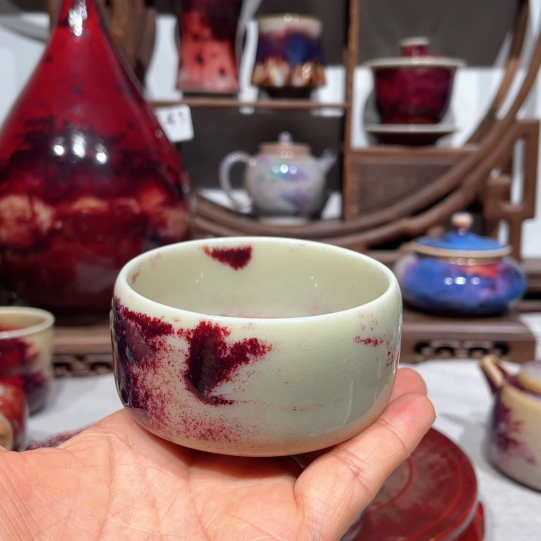 用***深中国神后钧瓷茶器