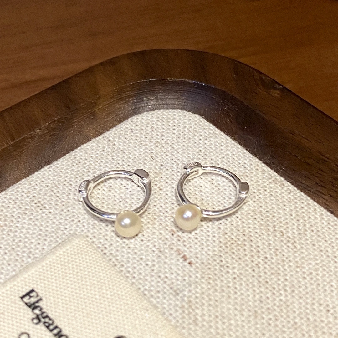 【迷你珍珠】法式极简风小众轻奢简约百搭耳环A1669