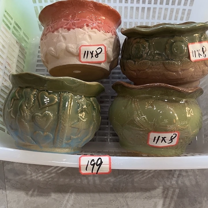 瑕疵粗陶花盆瑕疵