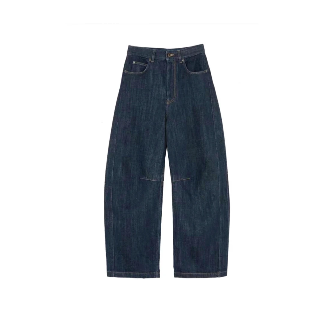 瑞瑞ANNYRUI |  土耳其进口长绒棉时尚松弛气球廓形牛仔裤