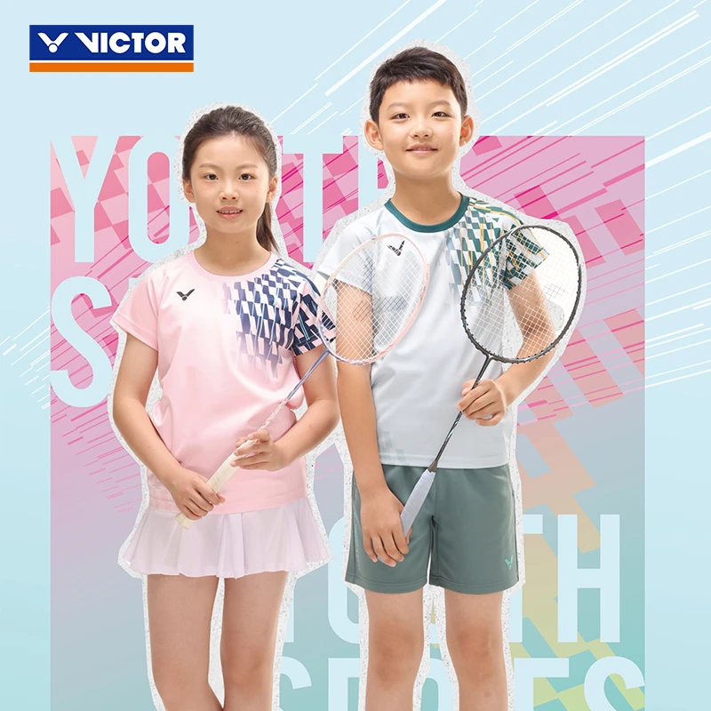 VICTOR/威克多 羽毛球服青少系列针织运动儿童T恤 T-52001TD