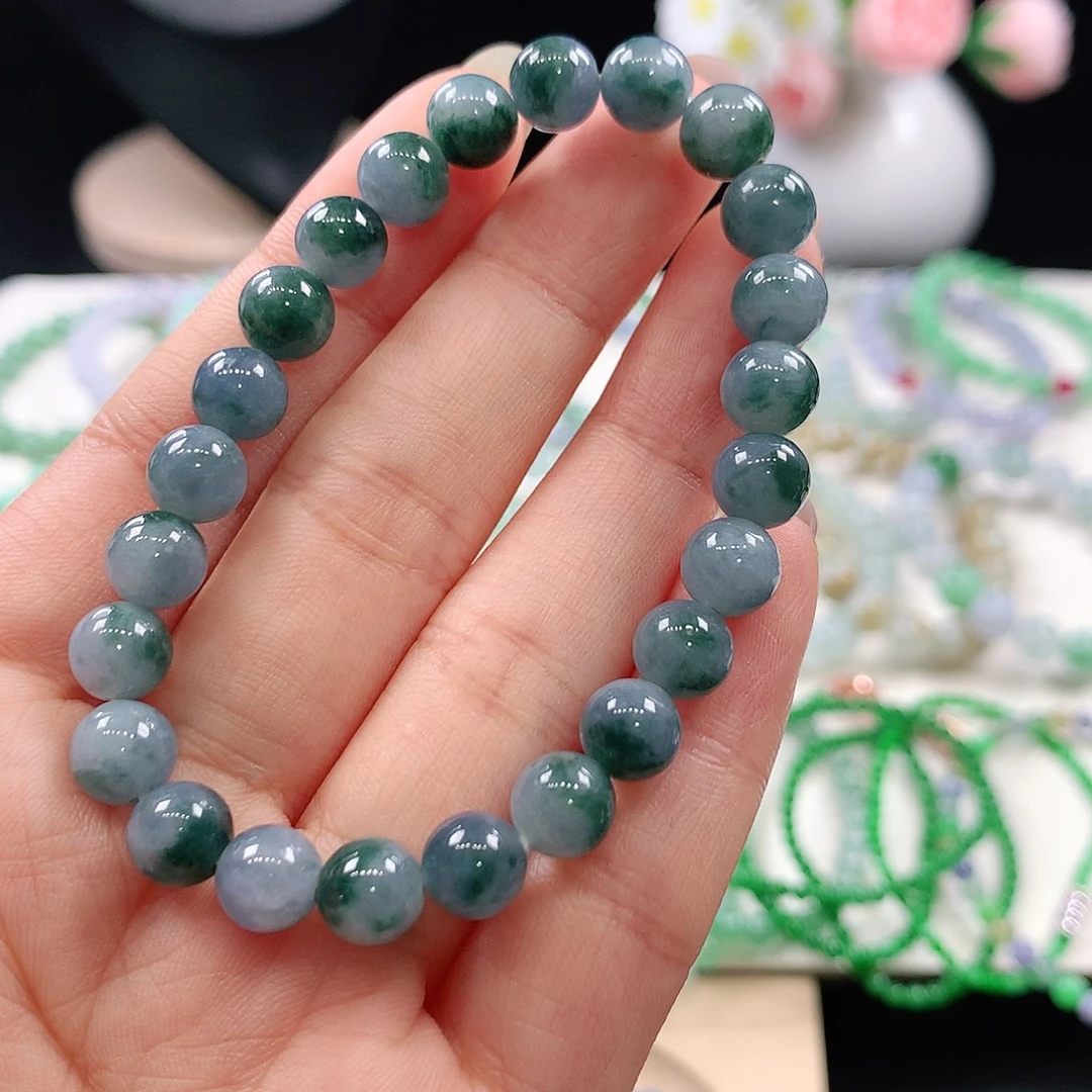 翡翠未镶嵌手链7.3mm