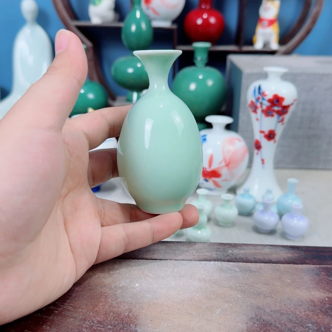 陶瓷手工小花器摆件