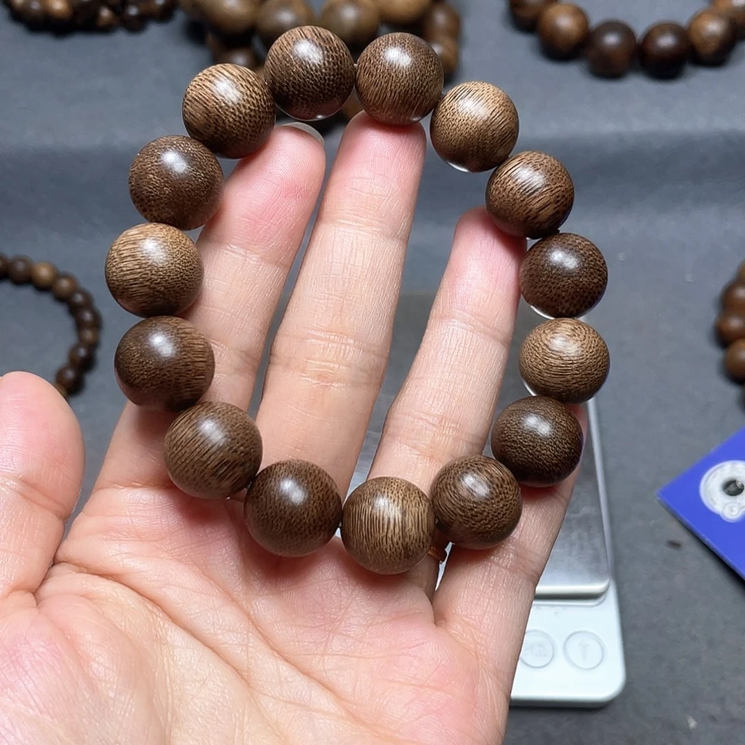 沉香手串芽庄白棋1.5