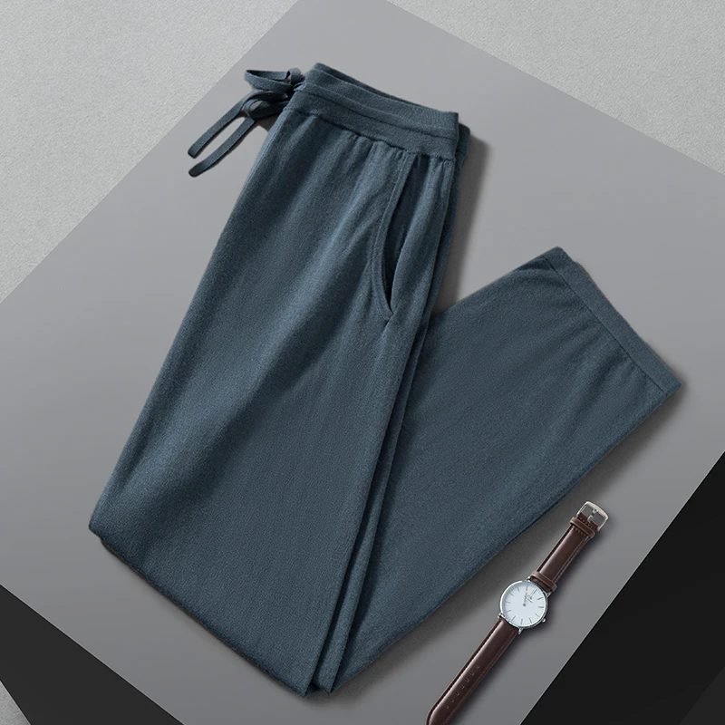 68支3股精纺薄款男士绒裤休闲裤运动弹力时尚修身打底舒适直筒裤