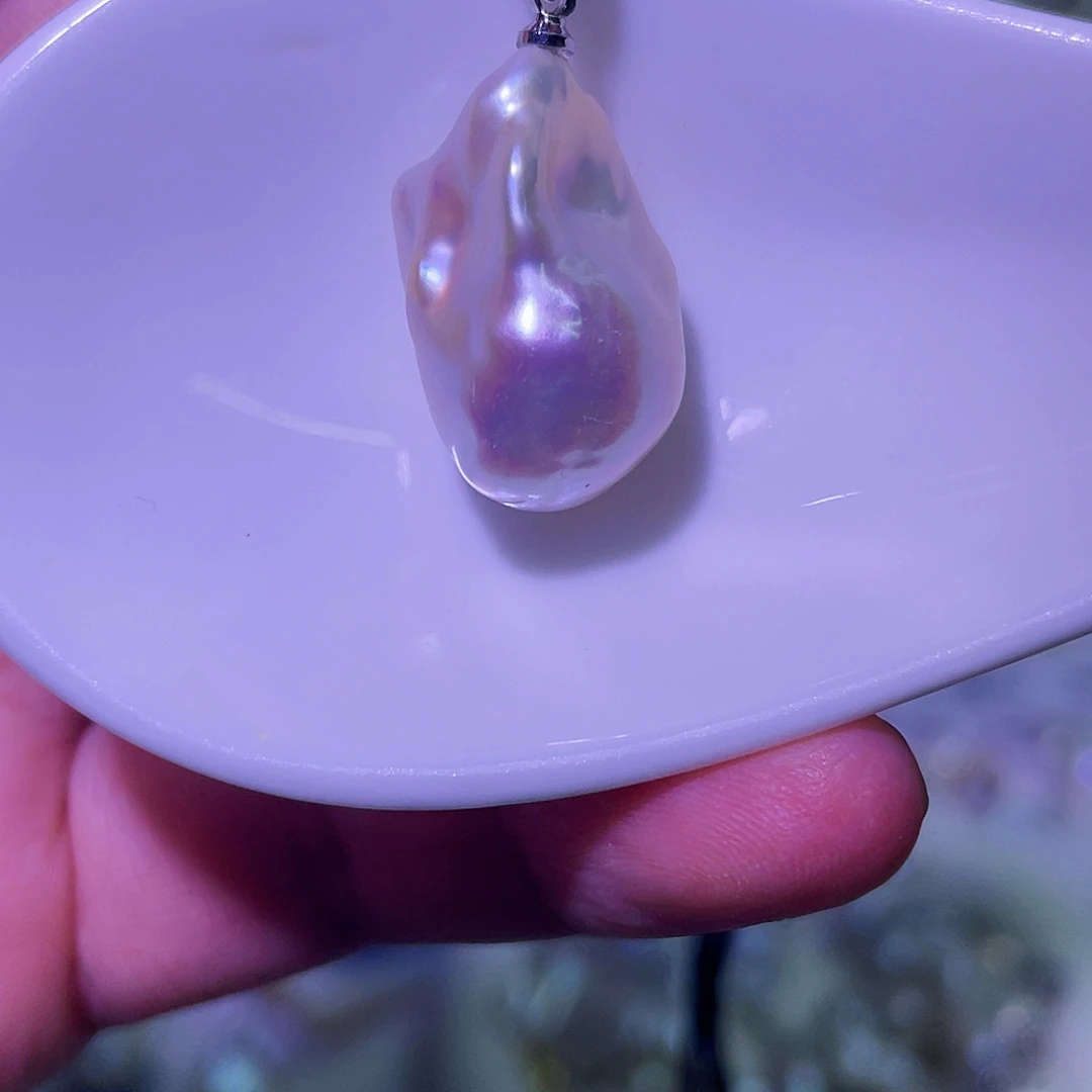 合金淡水珍珠天然淡水珍珠吊坠