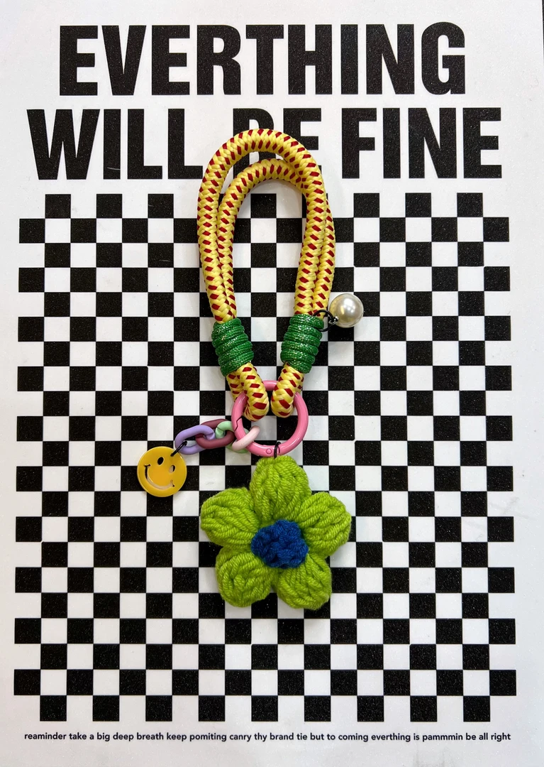 【NAIMEI】秋冬爆款高颜值韩系原创手工针织太阳花挂件包包挂件公仔