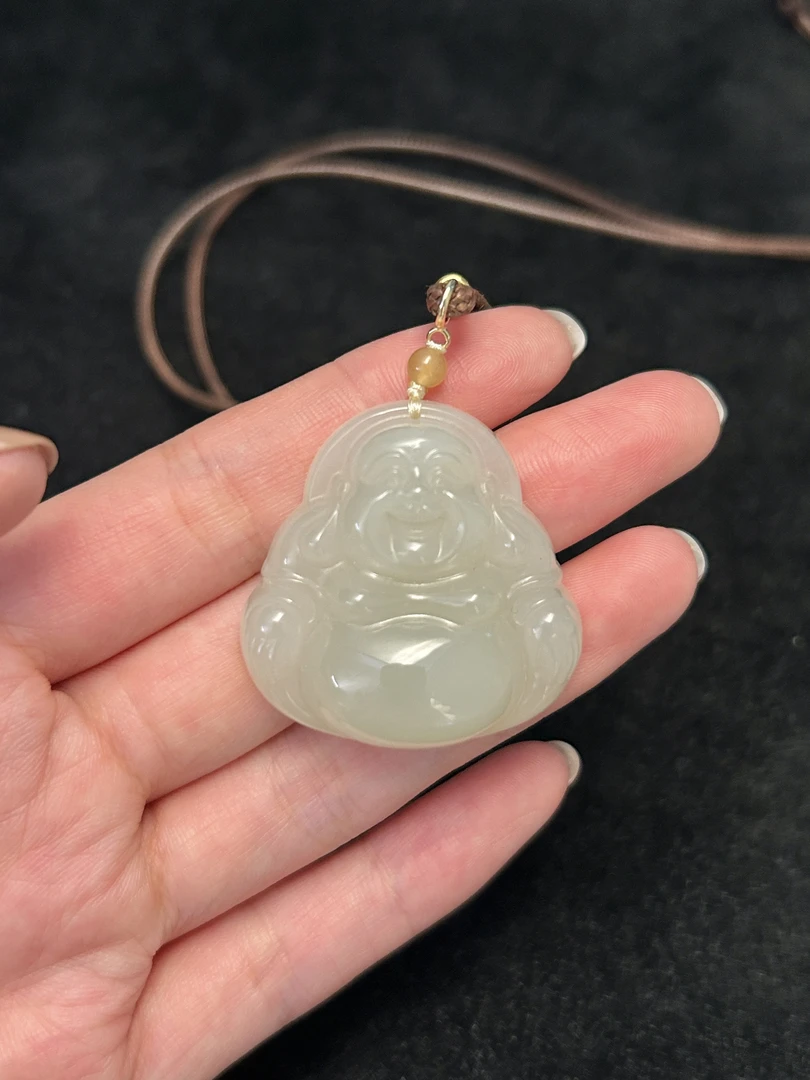 18K金 和田玉项链 247634