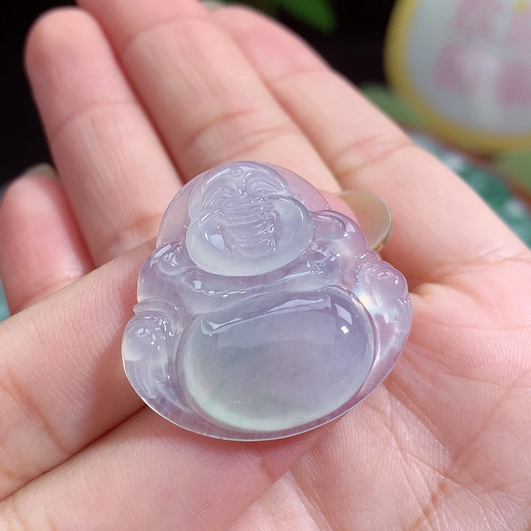 翡翠未镶嵌颈饰佛公