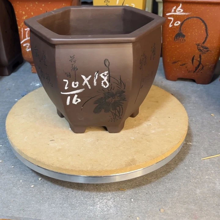 紫砂花盆紫砂花盆