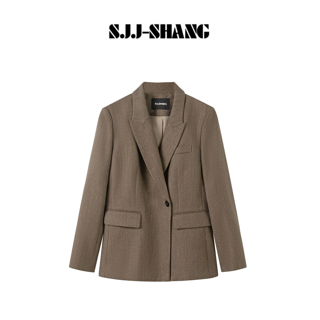 SJJ-SHANG【棱镜】可持续时髦精单量感线条优雅时尚西装q134968p