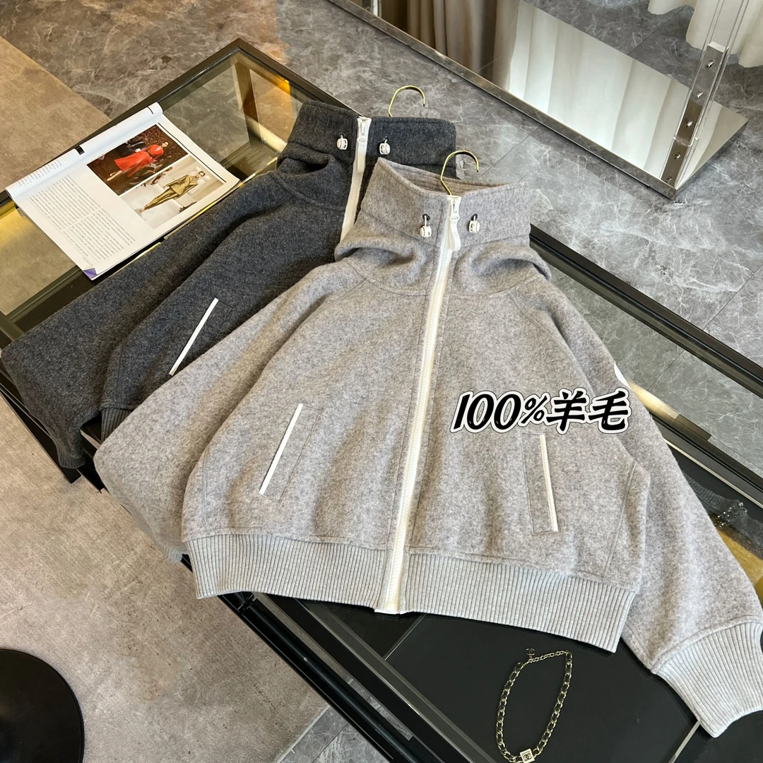 {新品}【100羊毛】鹅厂宽松休闲羊毛抓绒飞行员夹克