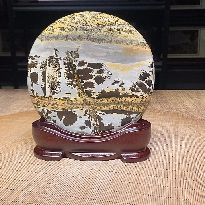 香榧木广西柳州国画石