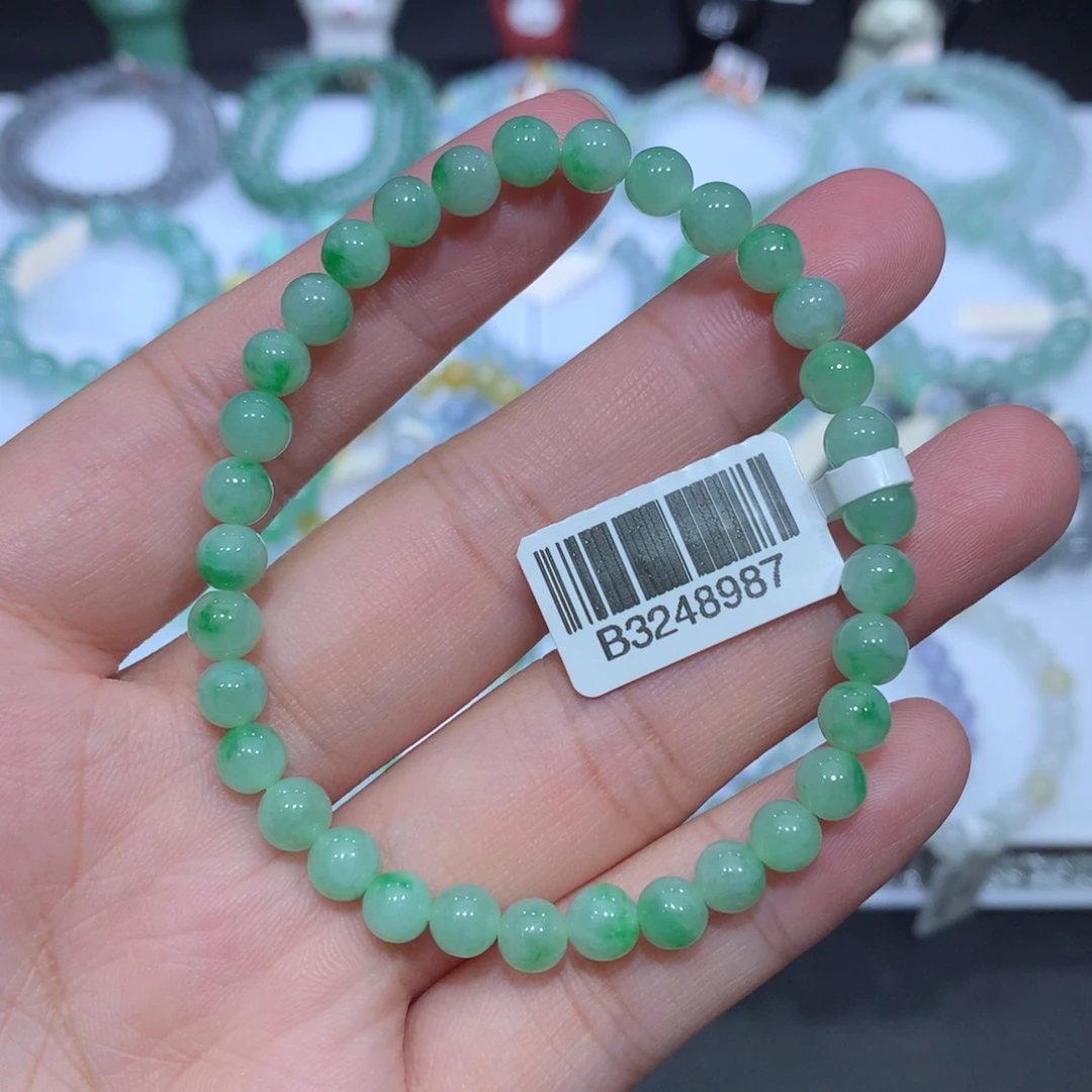 翡翠未镶嵌手串天然