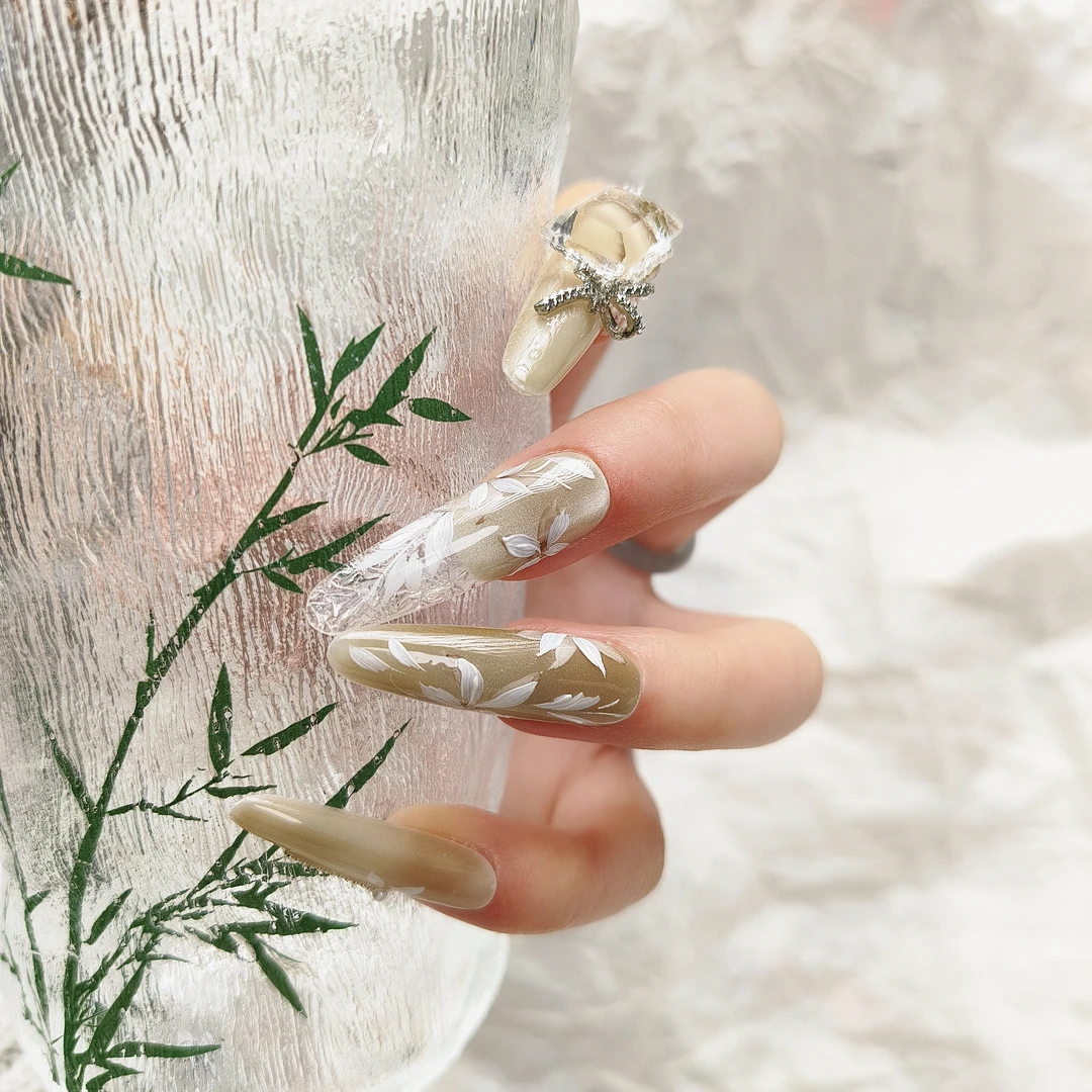 【空枝叹】国风水彩手绘穿戴甲