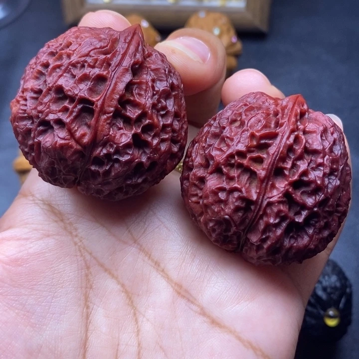 文玩核桃把件42尺寿桃