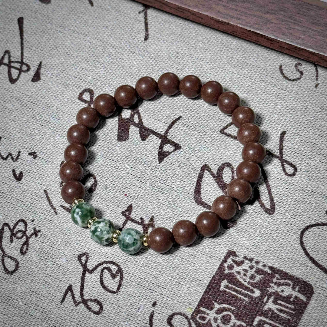 【瑶池幽绿单圈】古法合香饰品081