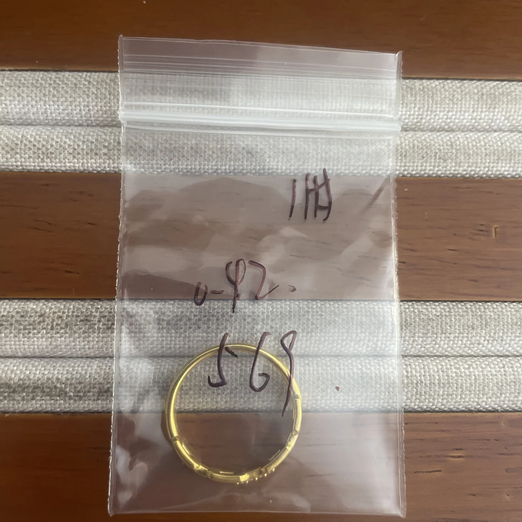 克重0.42 11号 链条6D戒指 足金999