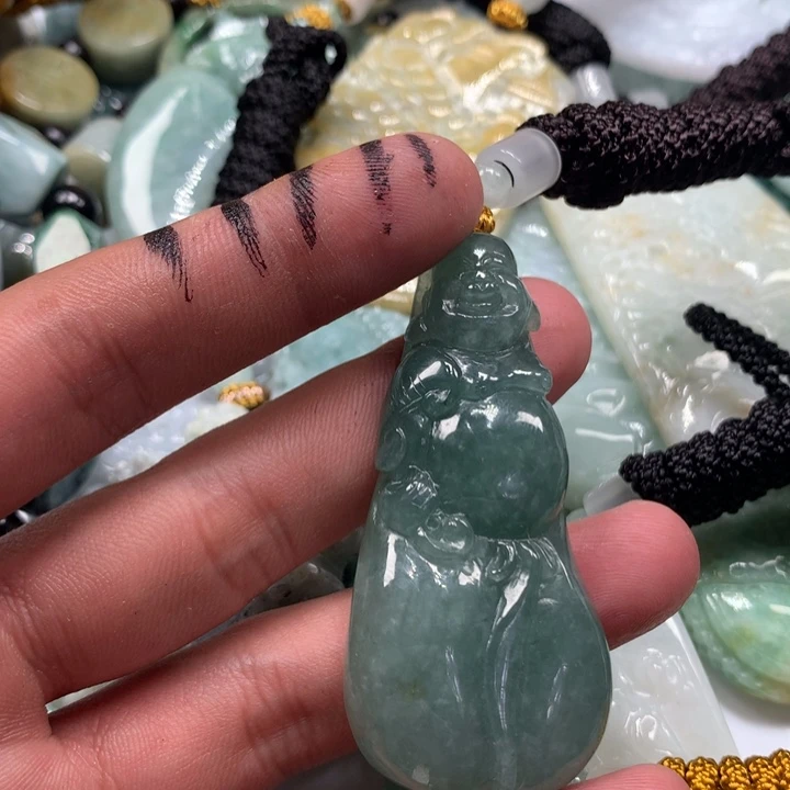 颈饰未镶嵌翡翠保真天然a货翡翠