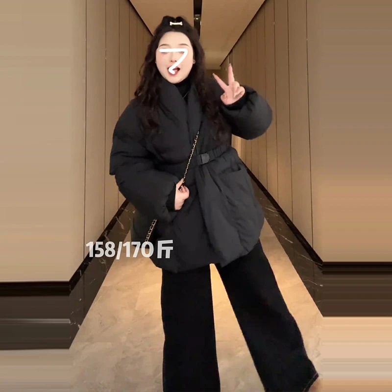 大码高级感超好看棉服外套女冬季胖mm洋气减龄宽松型百搭显瘦上衣