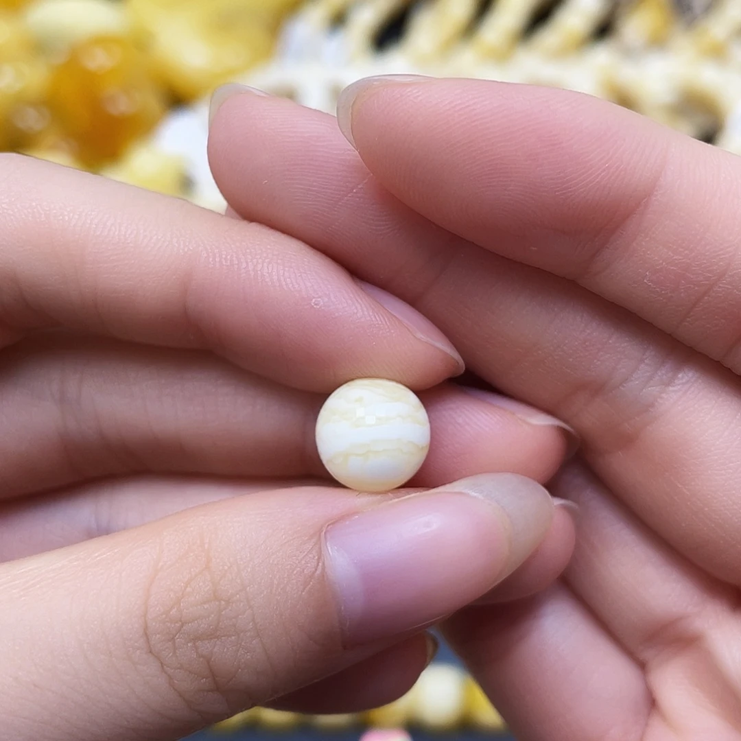 裸石蜜蜡未镶嵌圆珠10mm