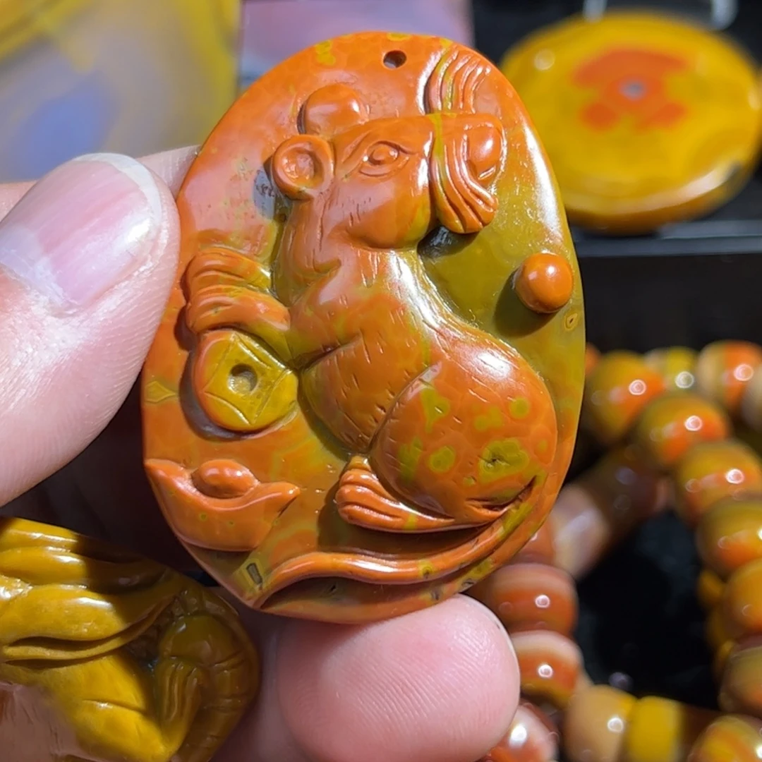 嗯***吶玛瑙/玉髓合金颈饰