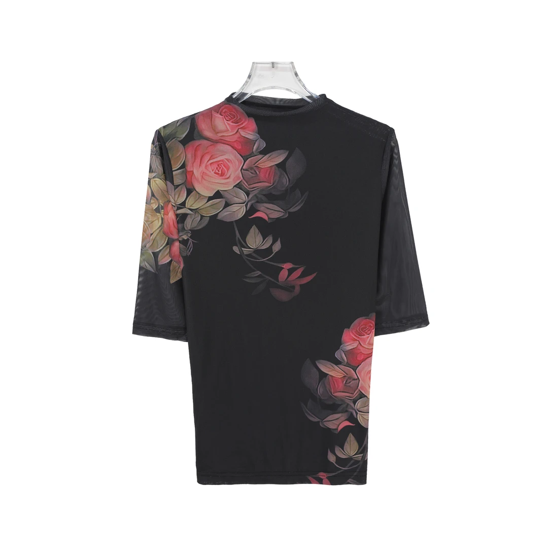 X26449高级感气质高领中袖小衫