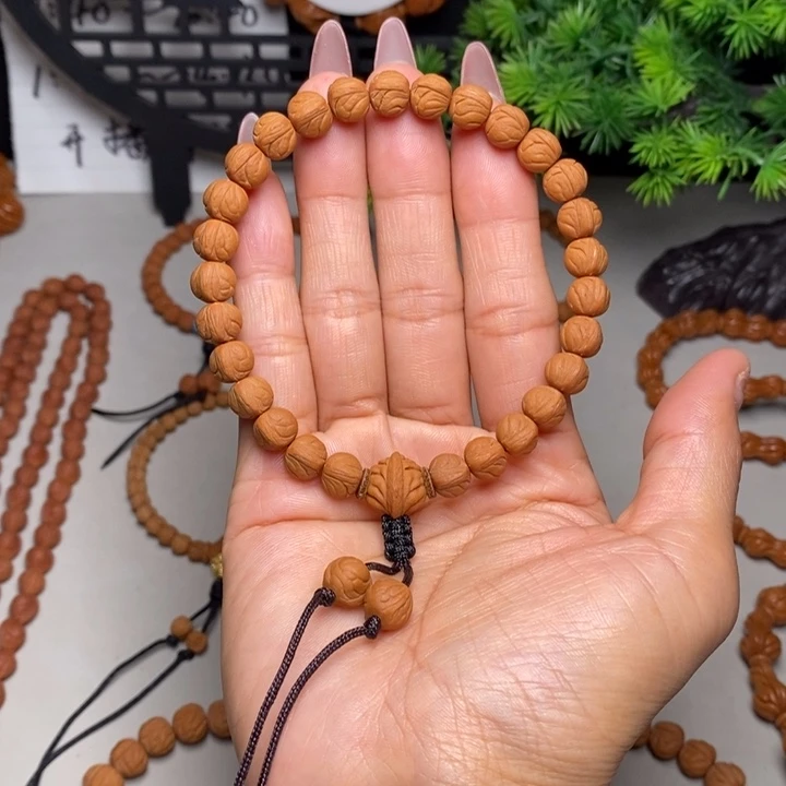 手串桃核玉龙脊手持