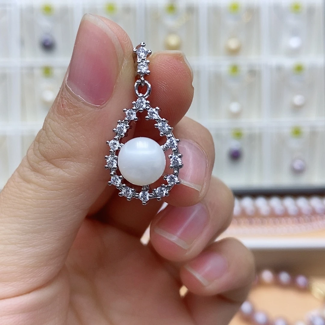 吊坠(不含链)合金淡水珍珠