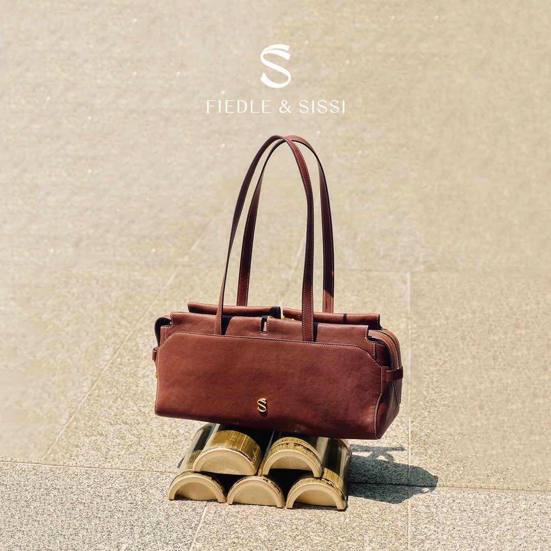 【圣诞礼物】fiedlesissi/菲德茜茜 竹节系列法棍包通勤手提百搭包