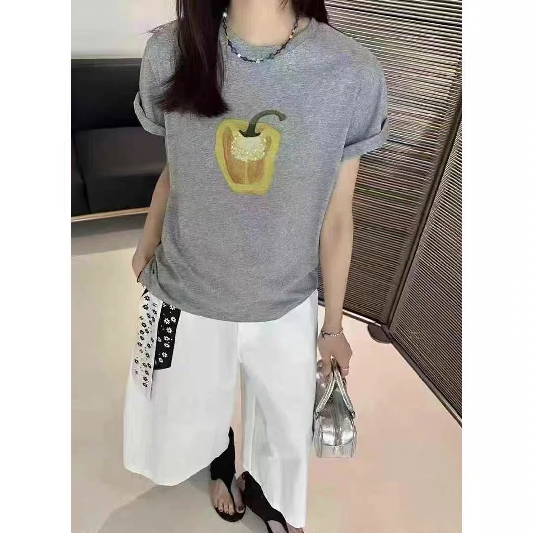 【云云精选】1176 重工钉珠T恤