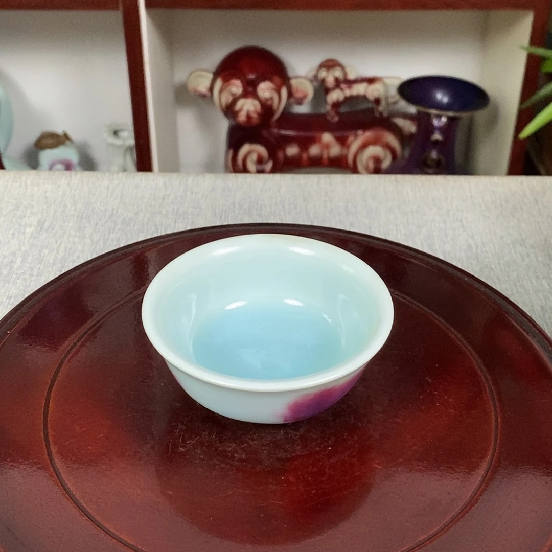 杯钧瓷主人杯高温窑变玉石釉