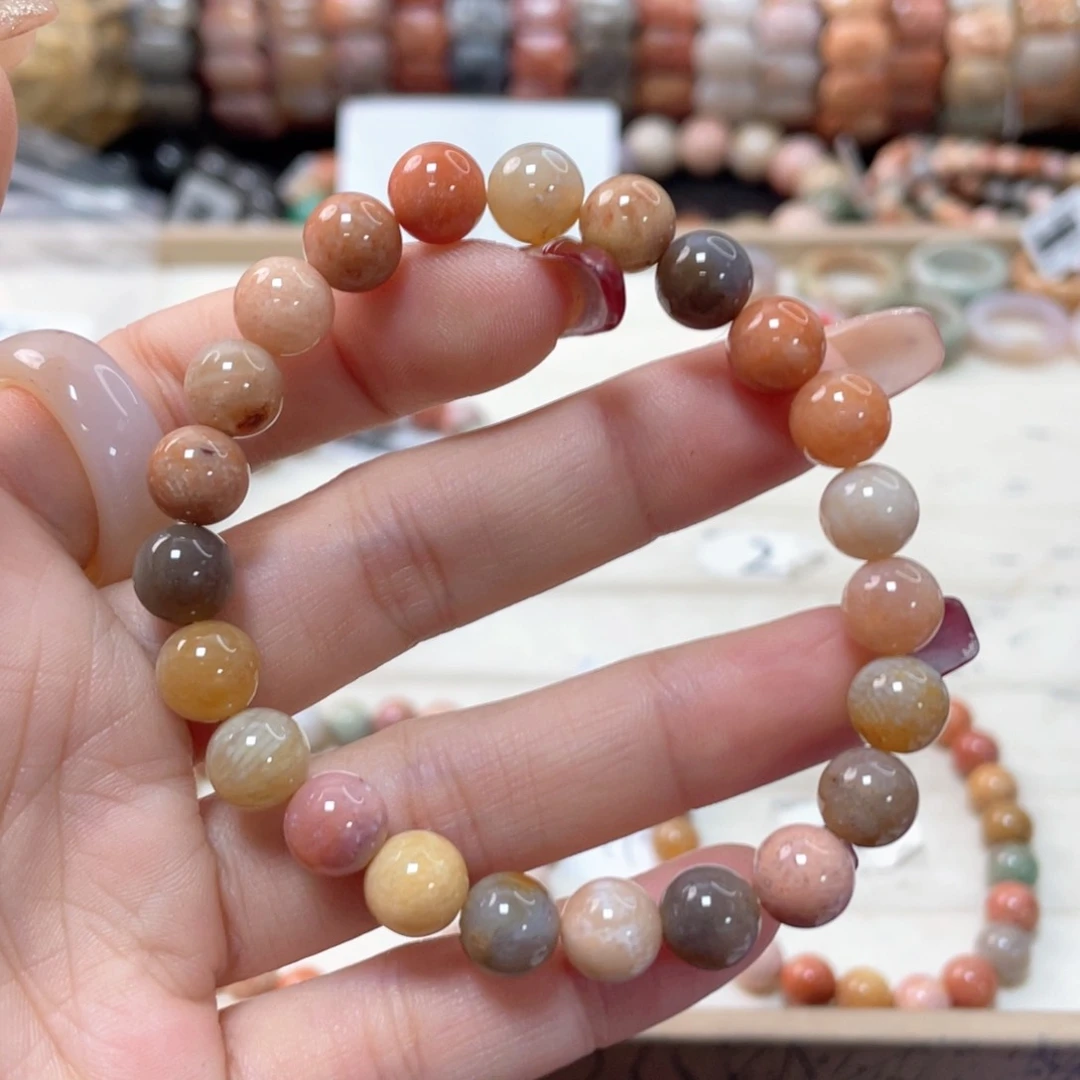 硅化珊瑚（珊瑚玉）手链未镶嵌勇***头437