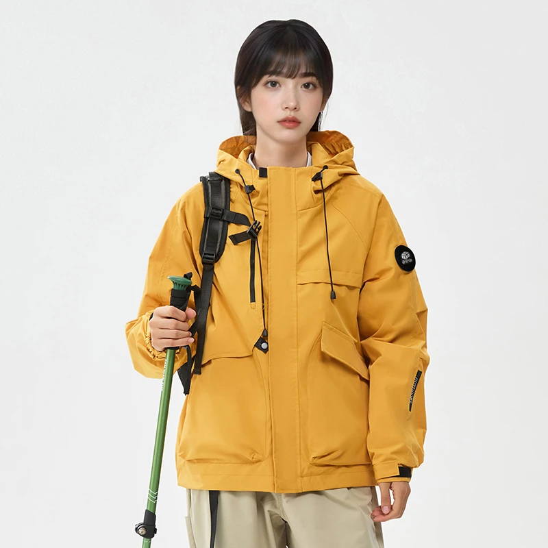 2025新款男女同款五防冲锋衣外套徒步登山通勤夹克外套SWJGB9695
