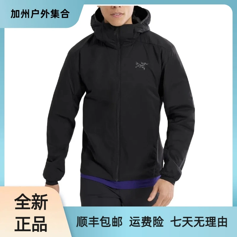 始祖鸟Atom Hoody25年新款户外耐磨防水防风保暖连帽棉服外套男款