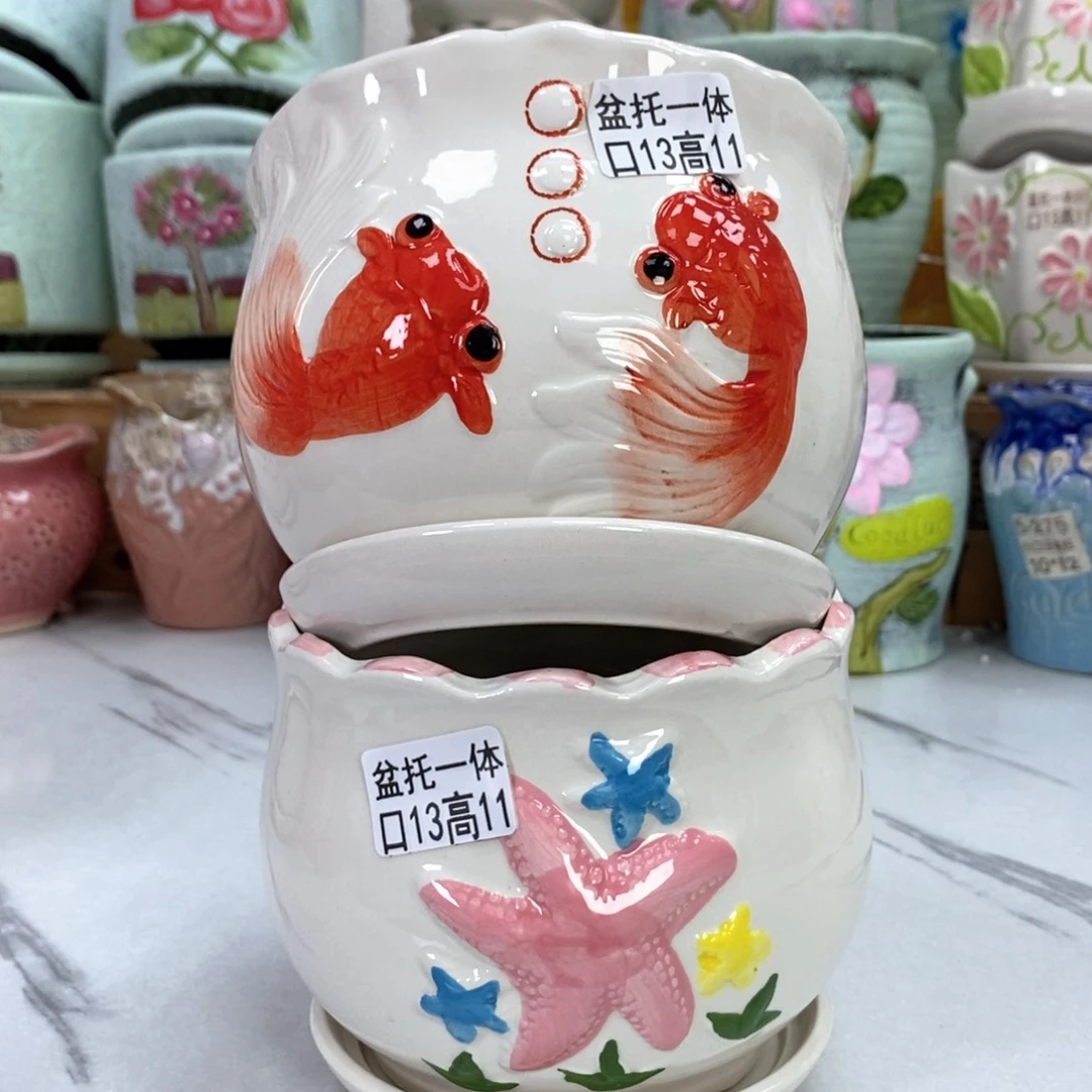 @夏西陶瓷花盆@@5838296